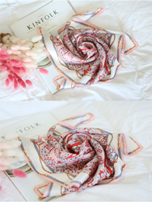 paisley scarf100%실크/쁘띠스카프( 2 colors )페이즐리스카프